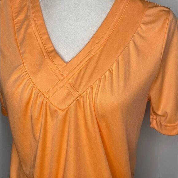 Blair Blouson Peach Short Sleeve Top - Picture 5 of 6
